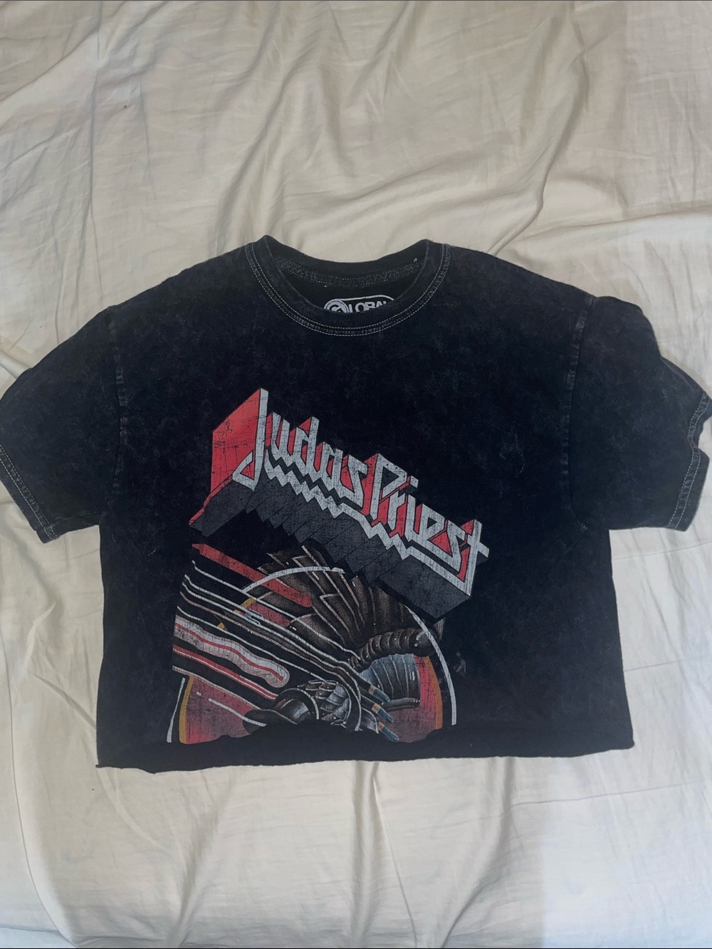 Cropped Judas Priest Graphic Tee